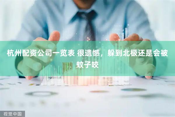 杭州配资公司一览表 很遗憾，躲到北极还是会被蚊子咬