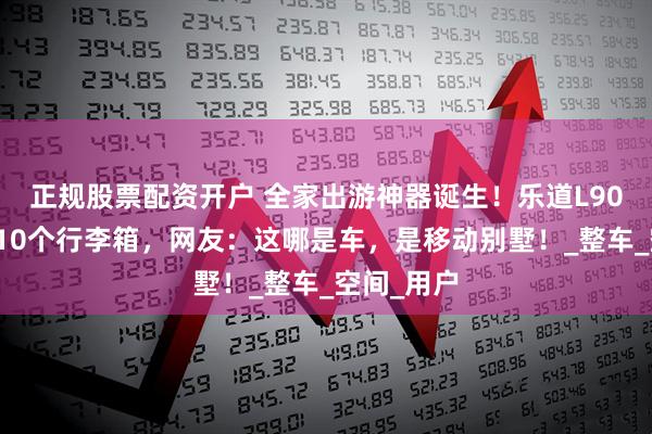 正规股票配资开户 全家出游神器诞生！乐道L90实测装下10个行李箱，网友：这哪是车，是移动别墅！_整车_空间_用户