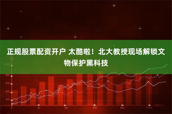 正规股票配资开户 太酷啦！北大教授现场解锁文物保护黑科技